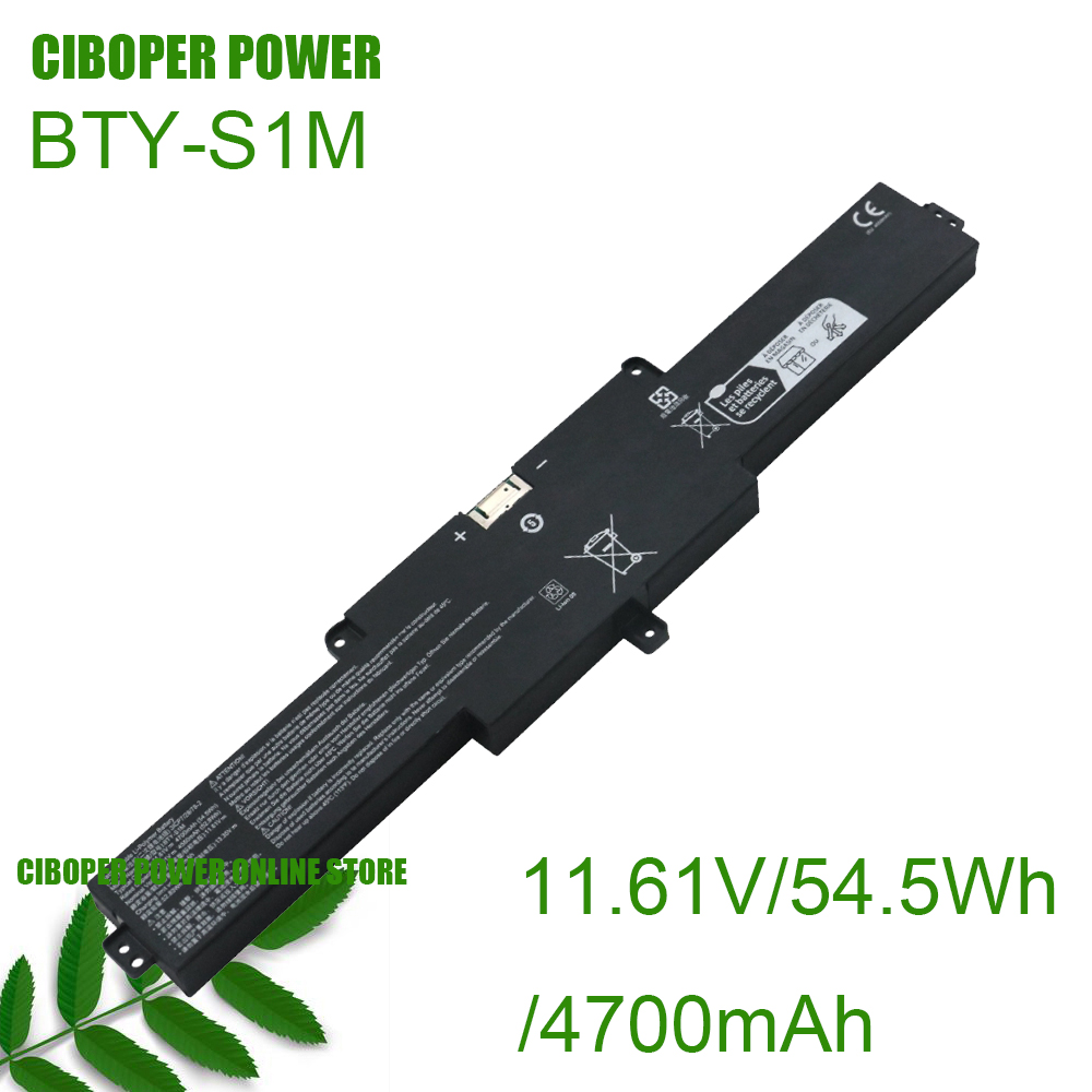 Pc Gaming Msi - Baterai Laptop CP BTY-S1M 11.61V/4700mAh/54.5Wh Untuk