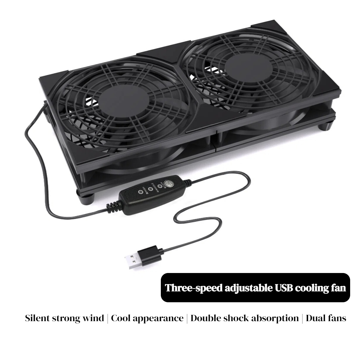 Pc Gaming Ff - Kipas Pendingin USB Ganda dengan Kontrol