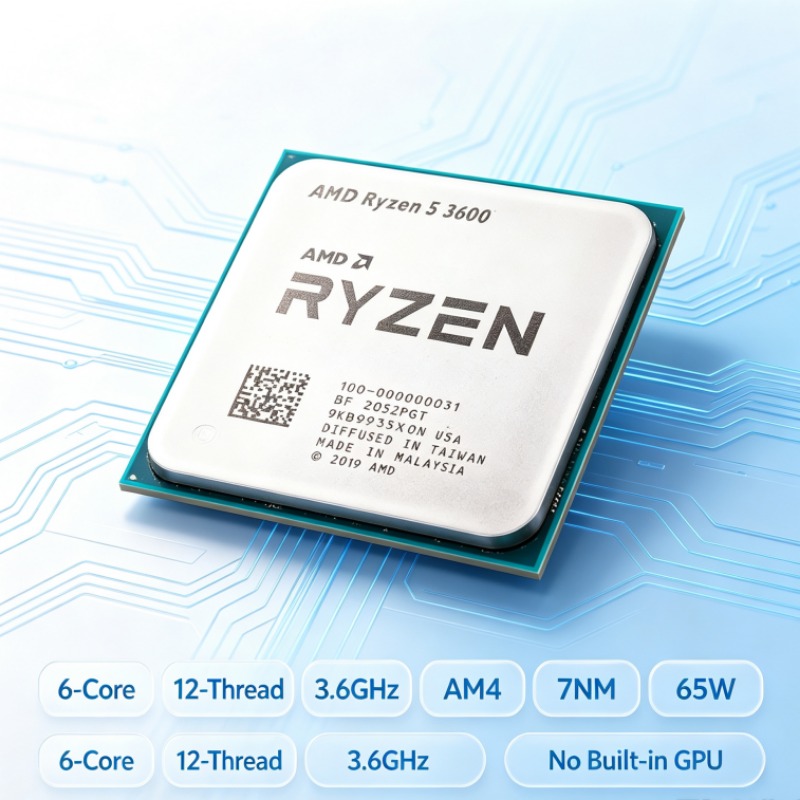 Amd Cpu Ryzen 5 - Ryzen 5 3600 CPU 6-Core 12-Thread
