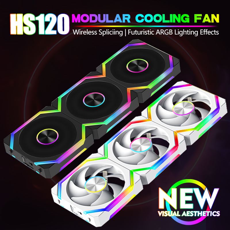 Pc Gaming Ff - JUMPEAK HS120 Halo ARGB Kipas Pendingin