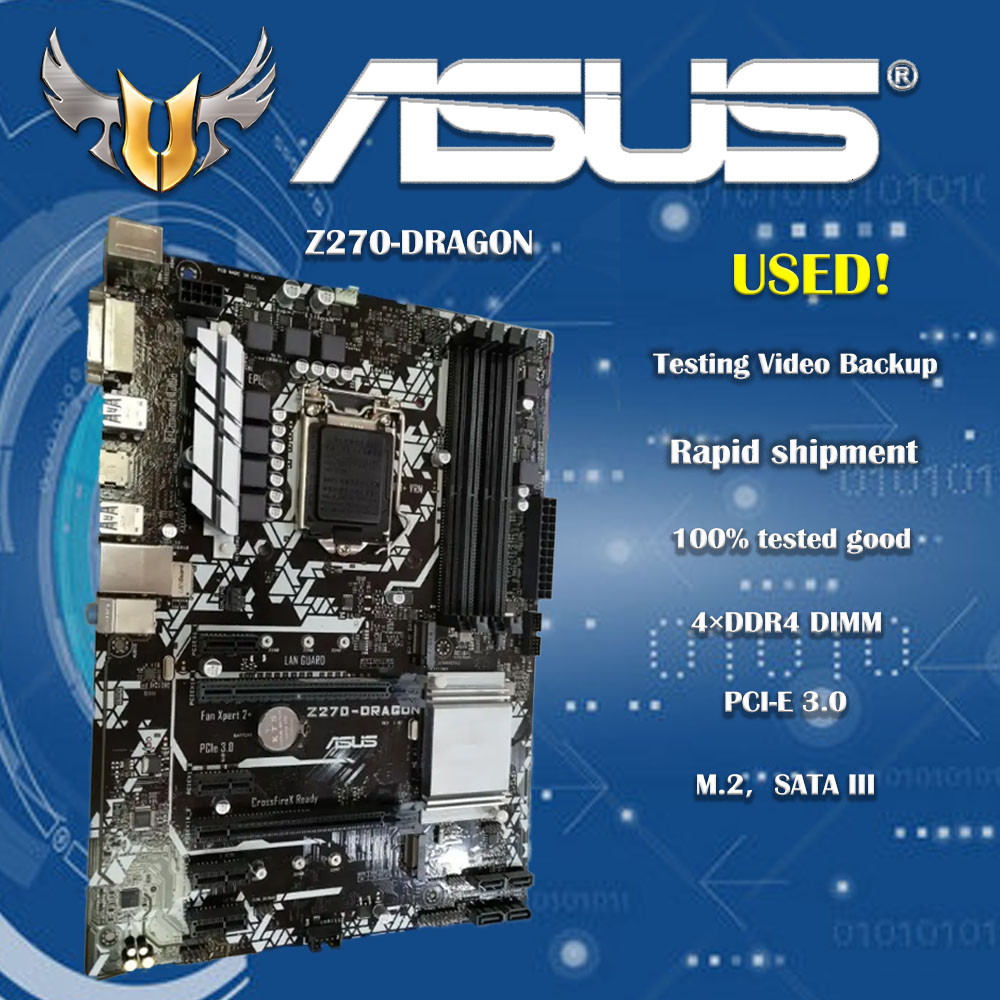 Pc Gaming Core I5 - Motherboard untuk Asus PRIME Z270-DRAGON, Original