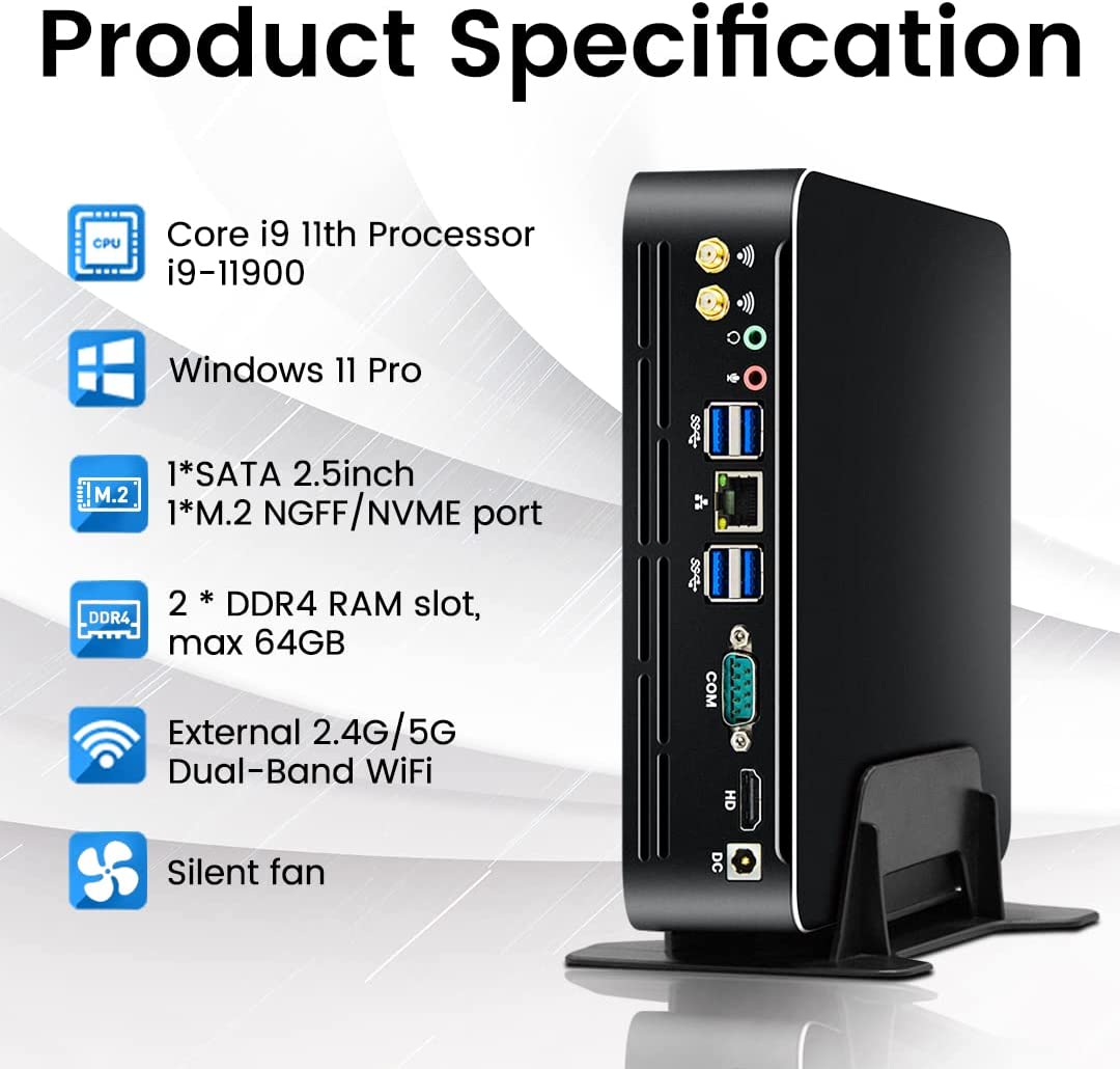 Pc Gaming Core I5 - Partaker Mini PC Intel Generasi ke-11
