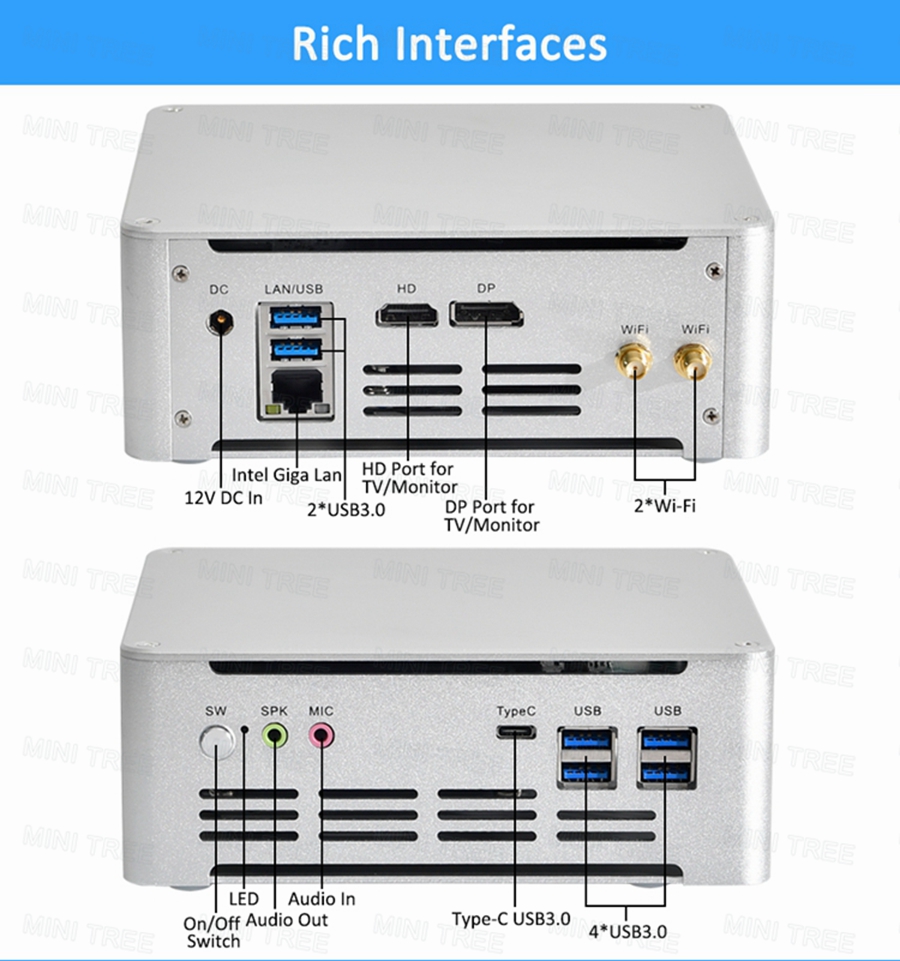 Pc Gaming Core I5 - Mini PC Cube Win11 Generasi ke-13