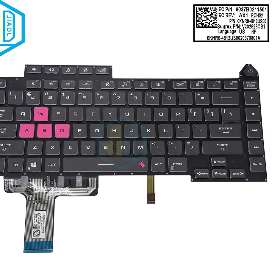 Pc Gaming Asus - Keyboard Backlit RGB Latin LA Inggris