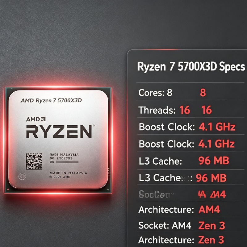 Prosesor Desktop AMD R7 5700X  - Pc Gaming High End ulasan dan harga