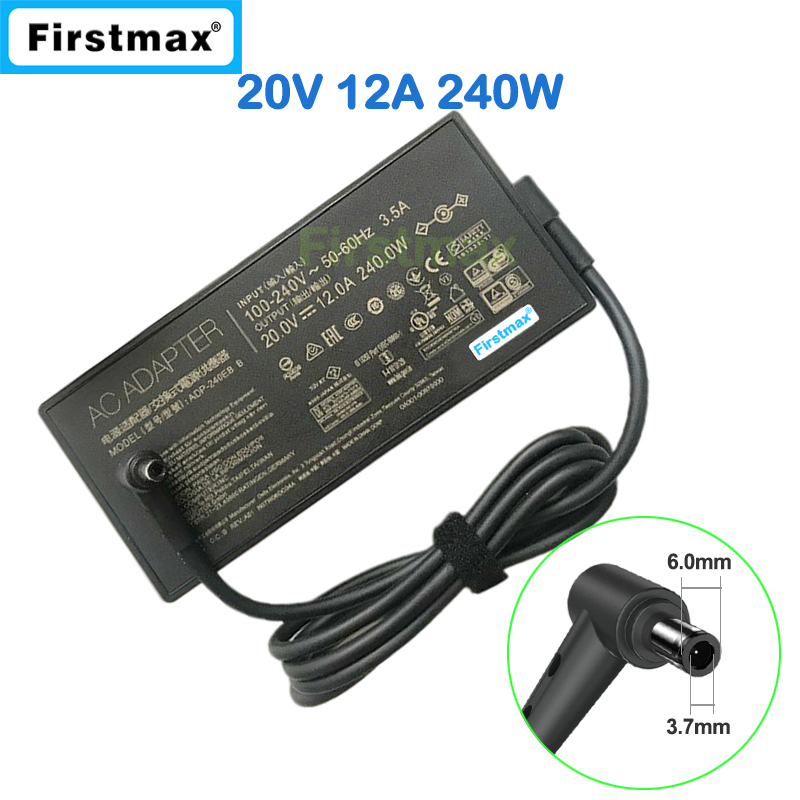 Adaptor AC 20V 12A 240W untuk  - Pc Gaming Asus ulasan dan harga