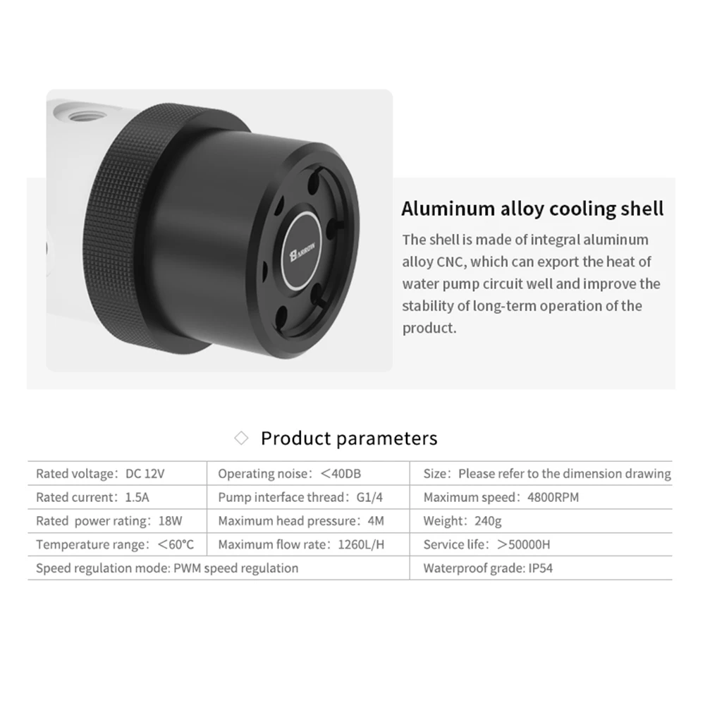 Barrow pompa air PWM, SPG40A-S - Pc Gaming Xịn ulasan dan harga