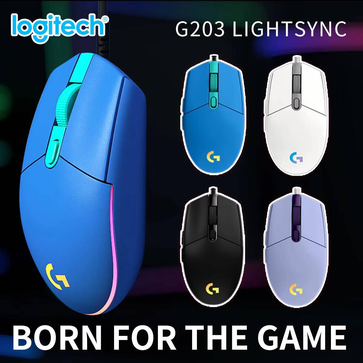 Logitech G203 LIGHTSYNC Gaming - Pc Gaming Gta 6 ulasan dan harga