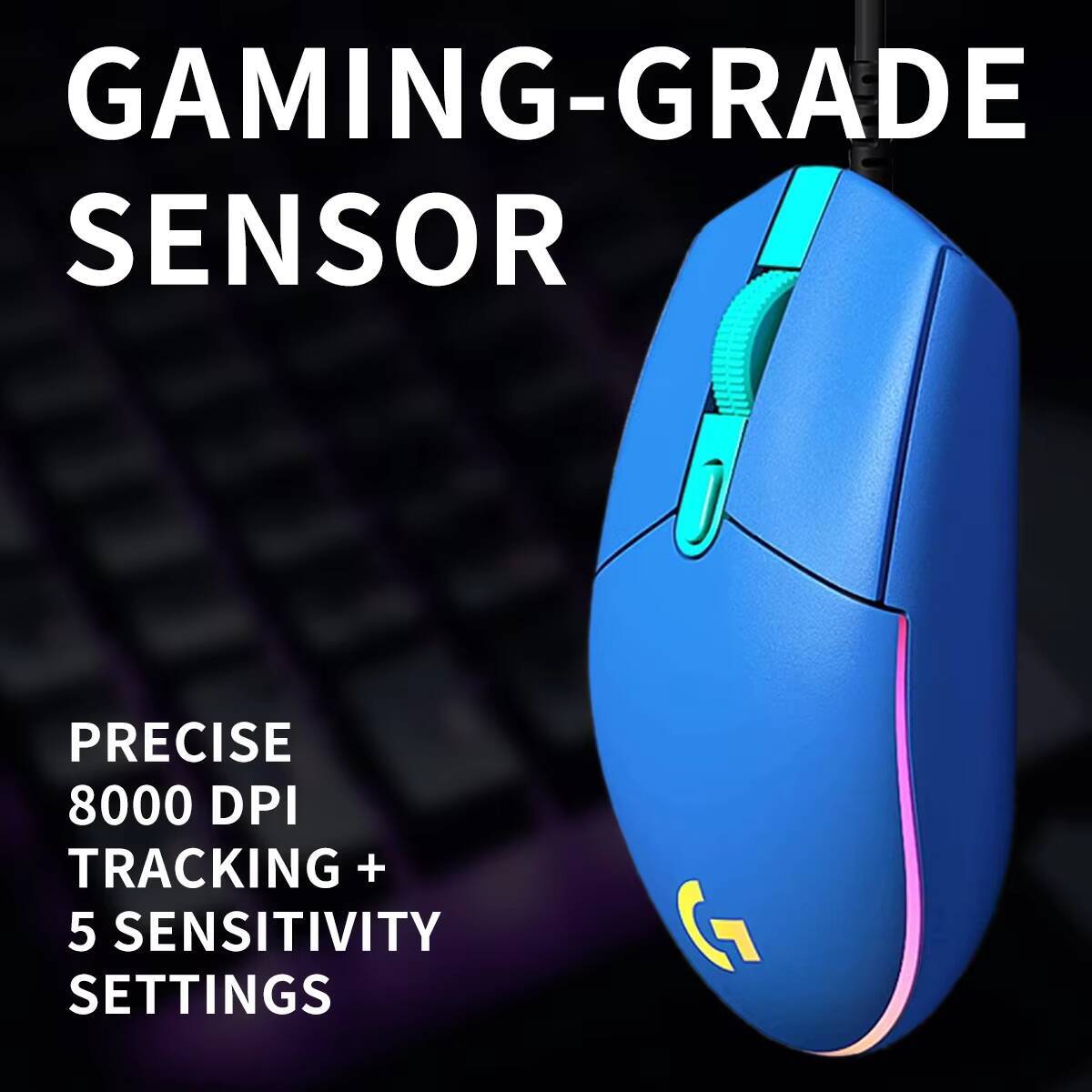 Logitech G203 LIGHTSYNC Gaming - Pc Gaming Gta 6 ulasan dan harga