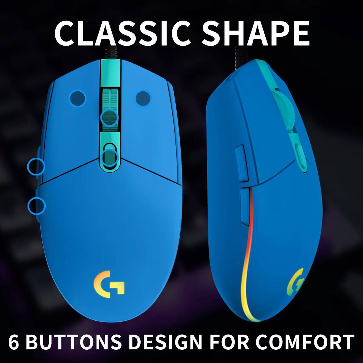 Logitech G203 LIGHTSYNC Gaming - Pc Gaming Gta 6 ulasan dan harga