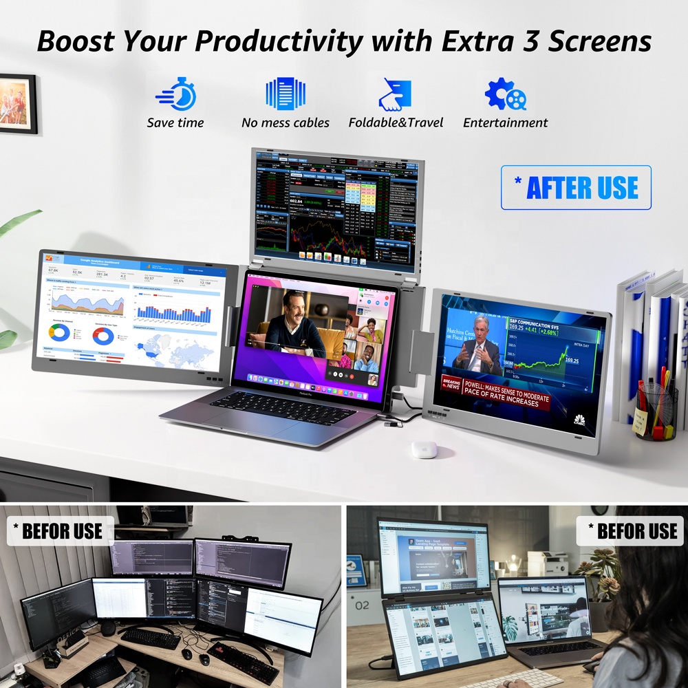 Monitor Ekstensi Laptop Layar  - Pc Gaming Portable ulasan dan harga