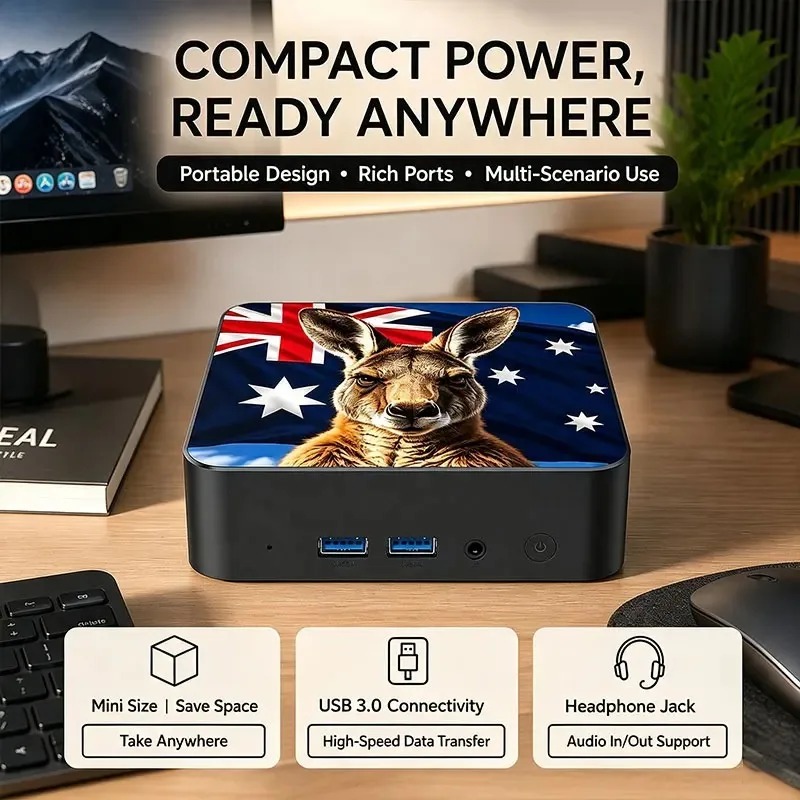 Komputer Mini PC Baru yang Tan - Pc Gaming Portable ulasan dan harga