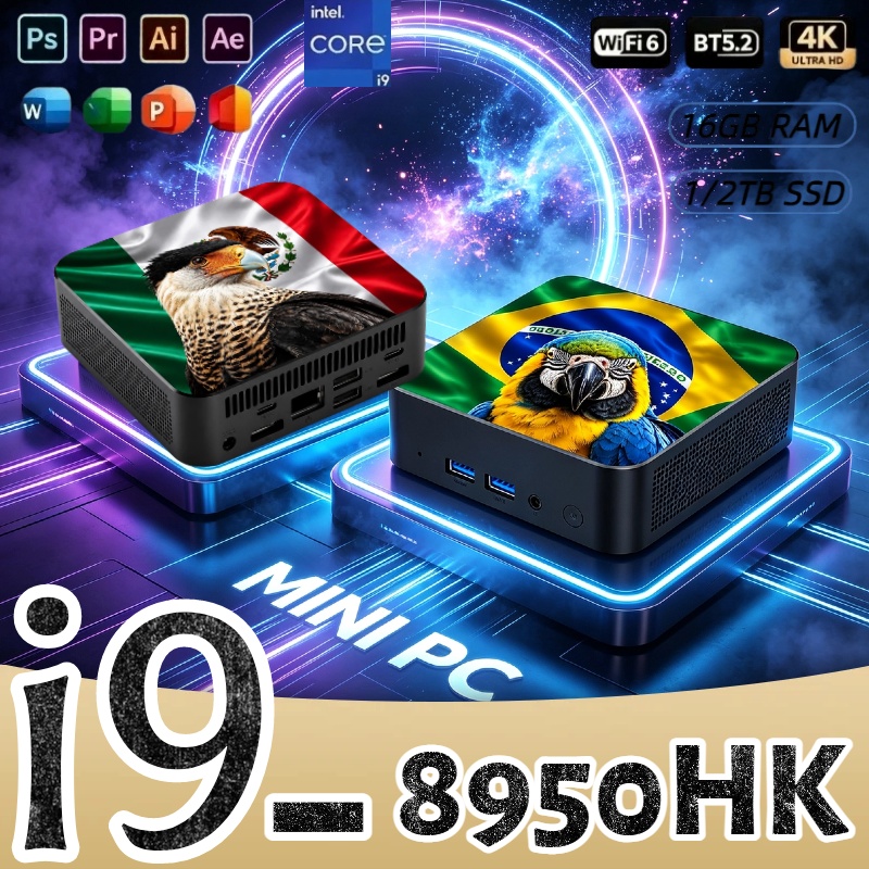 Mini PC Core i9-8950HK 16GB RA - Pc Gaming Portable ulasan dan harga