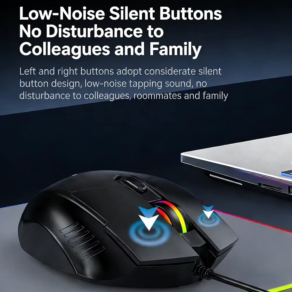 KEBIDUMEI 7200DPI Mouse Berkab - Pc Gaming Gta 6 ulasan dan harga