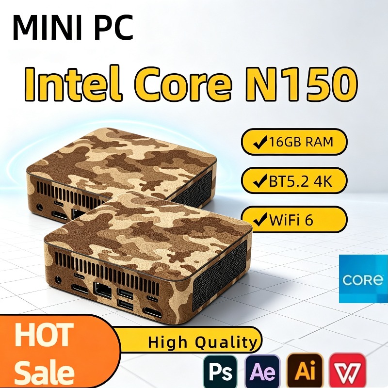 PC Mini Kompak Intel N150 Mini - Pc Gaming Gta 6 ulasan dan harga