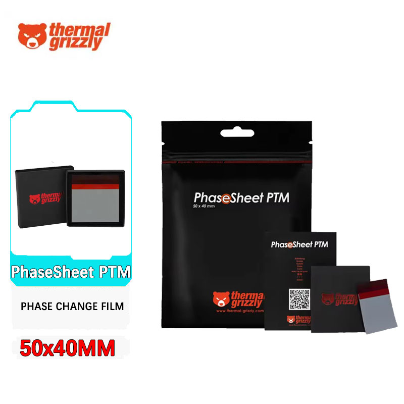 Lembar Fase Grizzly Termal Lem - Laptop Cooling Pad ulasan dan harga