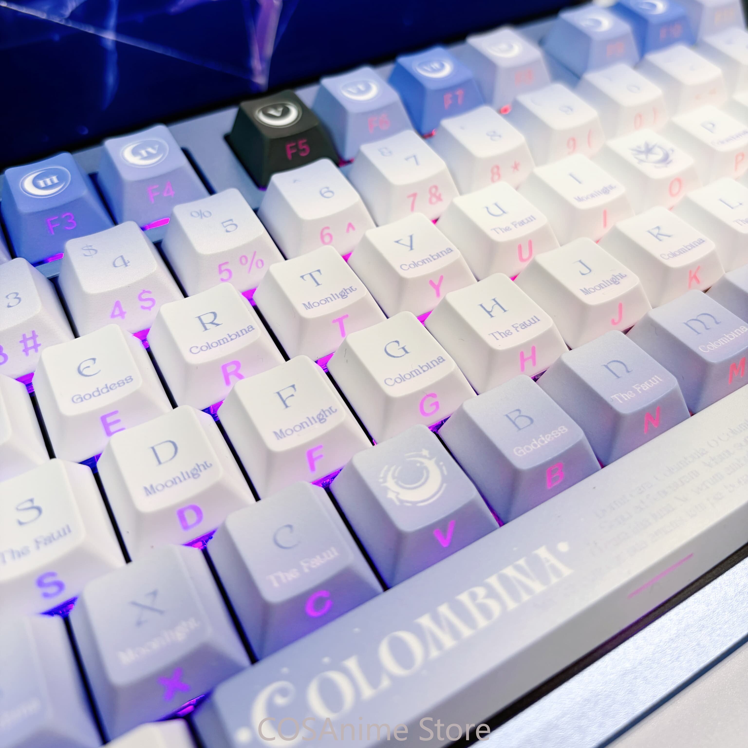 Genshin Impact Columbina Anime - Mechanical Keyboard ulasan dan harga