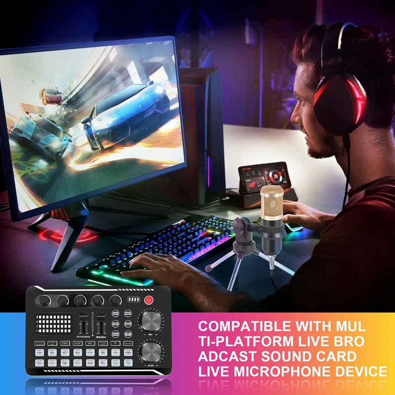 Kit Kartu Suara F998, Kit Mikr - Pc Gaming Kit ulasan dan harga