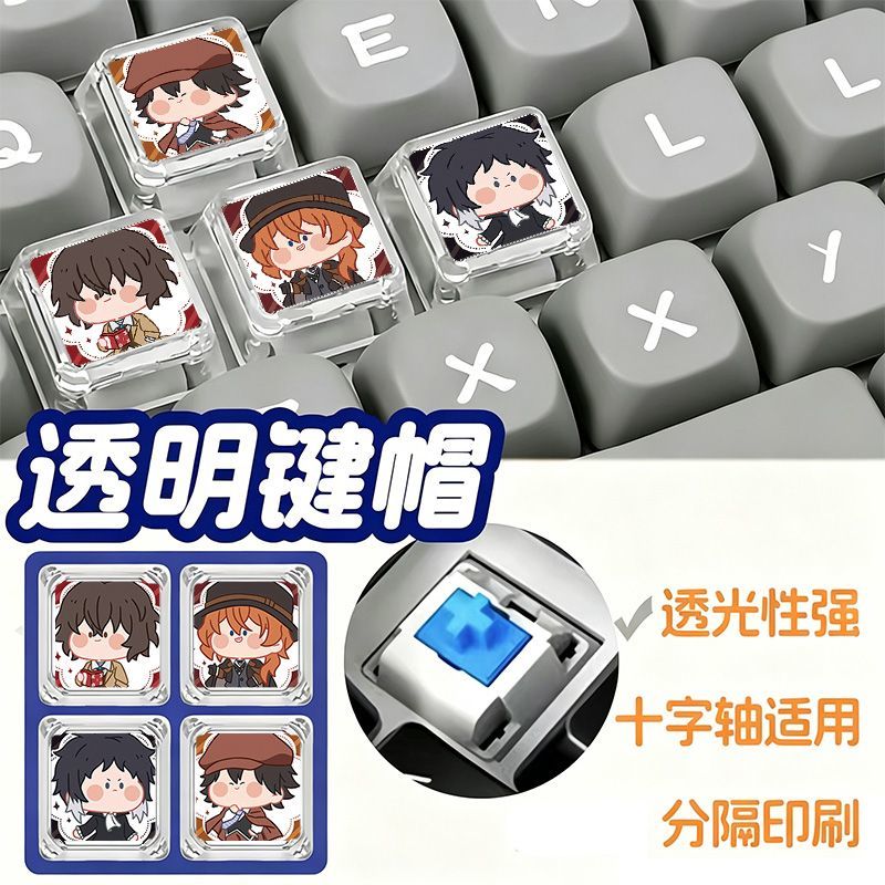 Bungo Stray Dogs Emoji Keycap  - Mechanical Keyboard ulasan dan harga