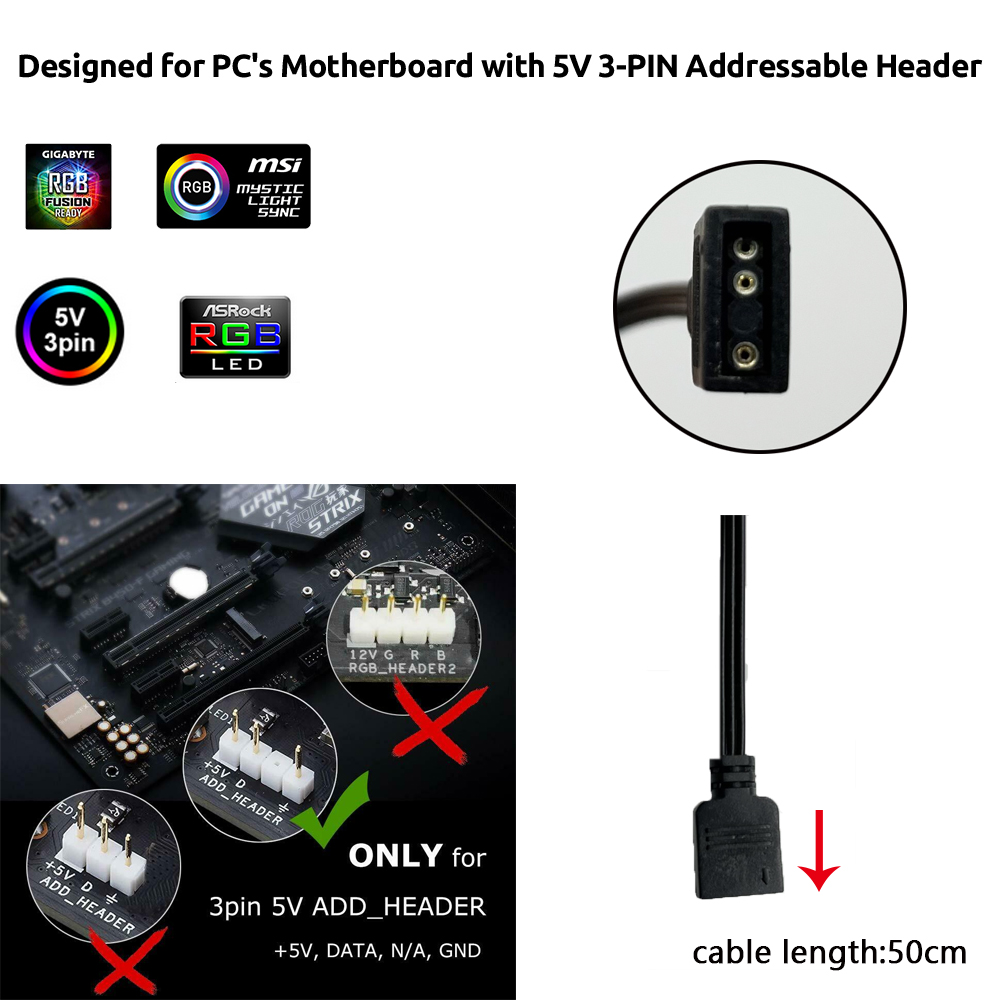 Header 5V ARGB 3Pin untuk Asus - Pc Gaming Asus ulasan dan harga