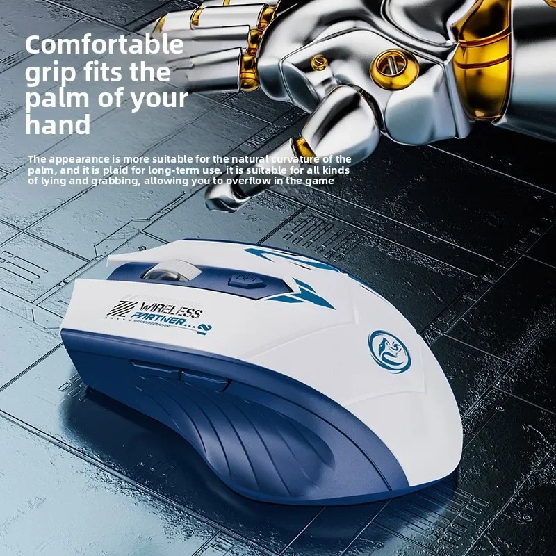 Mouse Nirkabel 2.4G Mouse Blue - Pc Gaming Gta 6 ulasan dan harga
