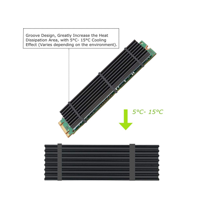 5 buah youon heatsink aluminiu - Laptop Cooling Pad ulasan dan harga